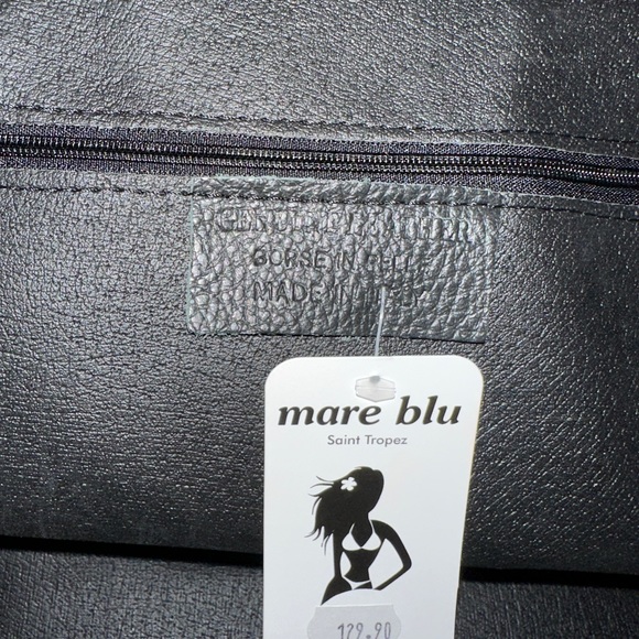 Mare Blu - Saint Tropez Black Tote. - Picture 3 of 3
